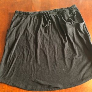 SONOMA black cotton mini skirt